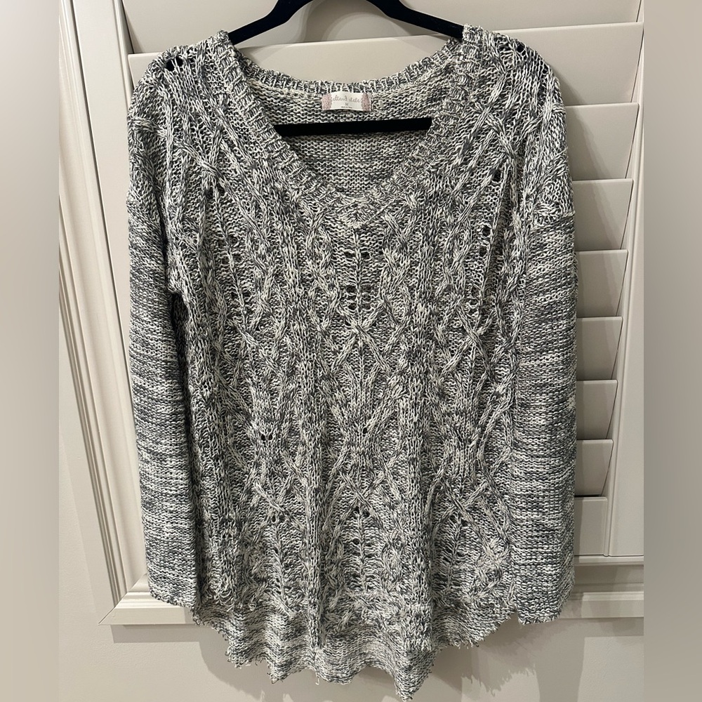 Altar'd State Black and White Knit Sweater